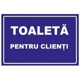 Placuta toaleta pentru clienti